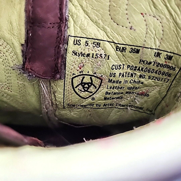 Ariat Green Mid-Calf Boots with Western Flair - Picture 10 of 10